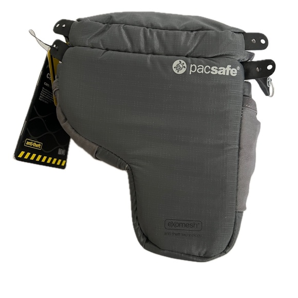 Pacsafe Camsafe V2 Camera Holster Anti-theft Belt Bag Gray New NWT Smart Travel - Picture 2 of 10